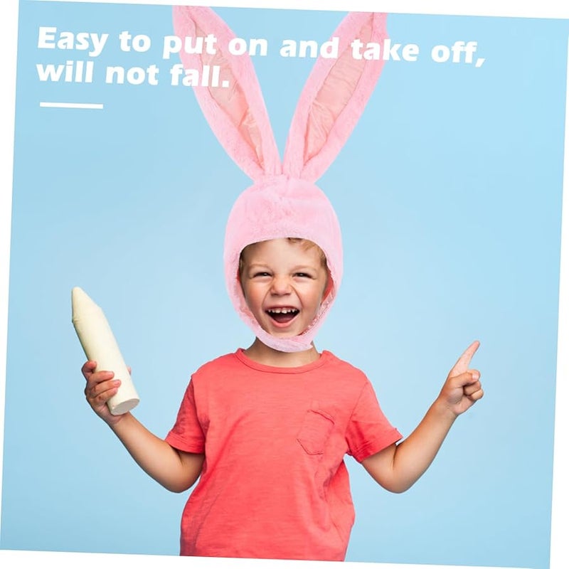 Bunny Ears Hat Warm Headband For Adults Kids Party Festival Photography Prop - Image 3